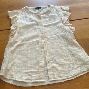 Joes Jeans Women’s Size Small Ruffle Sleeve Shirt